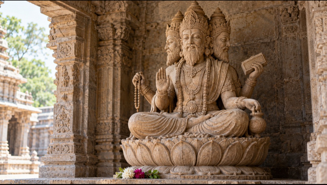 Brahma: associado à criação Brahma é o deus associado à criação do universo. Ao lado de Vishnu e Shiva, integra a Trimurti, que reúne as funções de criação, preservação e dissolução. Esse conjunto é conhecido, mas não ocupa o mesmo lugar em todas as tradições hindus.