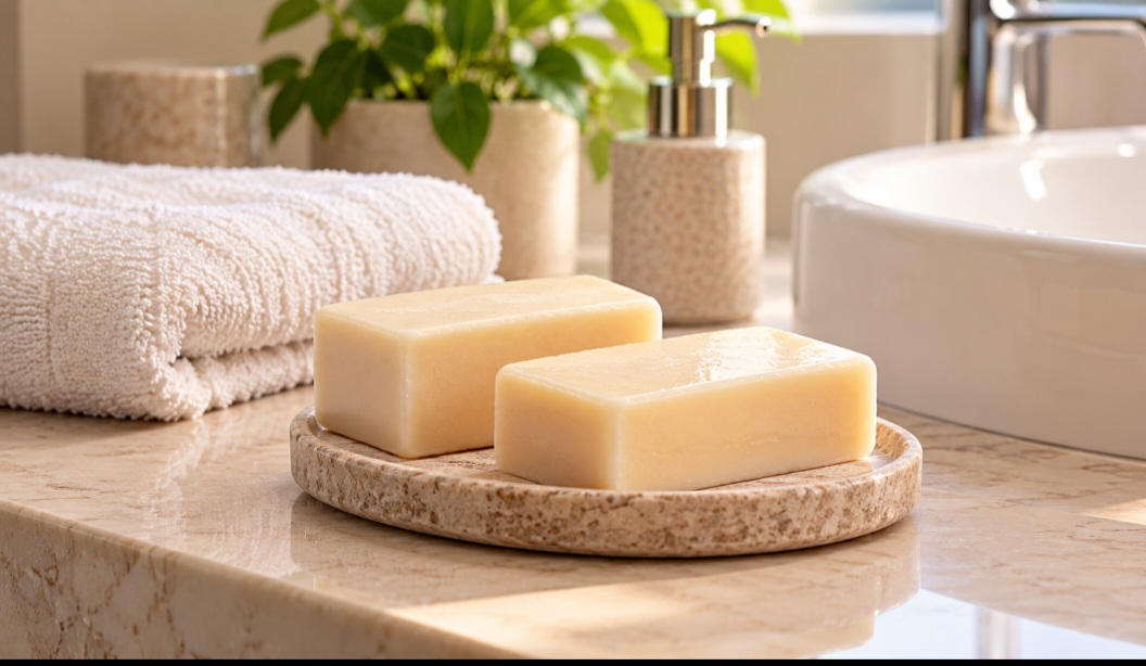Outro uso crescente da macadâmia é na fabricação de sabonetes e cremes faciais. O óleo tem propriedades anti-inflamatórias e antioxidantes que ajudam a suavizar a pele sensível e combater a acne.
