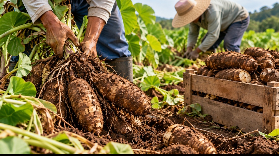 O  inhame é cultivado principalmente em regiões tropicais e subtropicais, onde encontra temperaturas elevadas e boa disponibilidade de água. No Brasil, seu cultivo é tradicional no Nordeste, especialmente em Pernambuco, Paraíba e Bahia. Também existem plantações em outras regiões do país, sobretudo em áreas de clima quente e úmido.