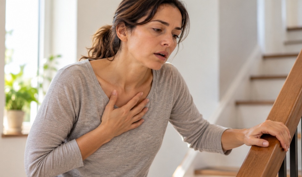 RESPIRAÇÃO: A falta de ar durante esforços leves, como subir escadas ou caminhar pequenas distâncias, pode ser um sinal de anemia causada pela deficiência de ferro. Com a redução da hemoglobina, o transporte de oxigênio fica comprometido, e o organismo tenta compensar aumentando a frequência respiratória. Se persistente, o sintoma merece investigação médica.