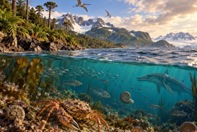 Fóssil de caranguejo de 85 milhões de anos revela passado surpreendente da Antártica