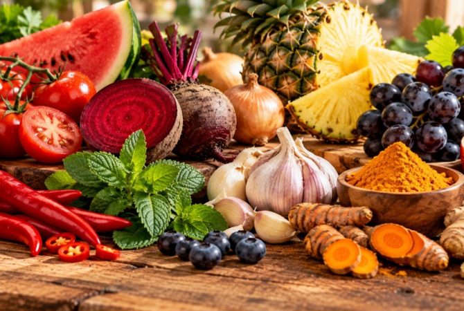 Substâncias escondidas nos alimentos explicam cores, sabores e sensações surpreendentes