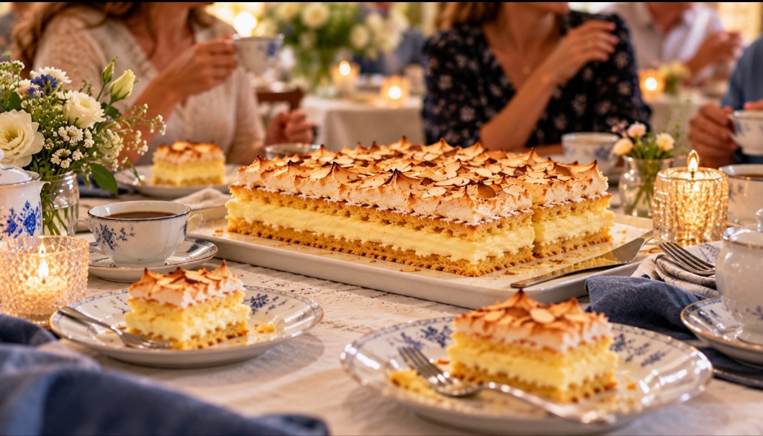 O Kvæfjordkake é servido em aniversários, reuniões familiares, festas e outras celebrações na Noruega. Também aparece em cafés e confeitarias, sendo uma sobremesa bastante associada a momentos especiais.