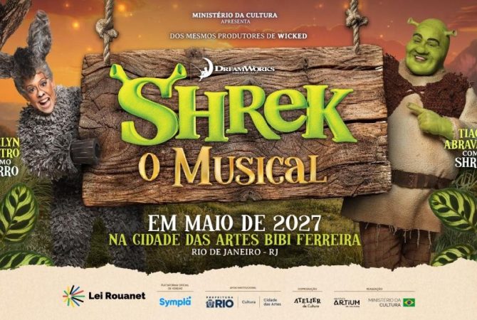 Evelyn Castro reprisa papel de Burro em “Shrek – O Musical” em 2027