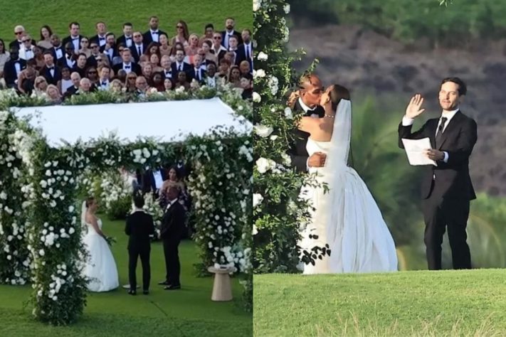 Tobey Maguire oficializa casamento da própria ex-mulher menos de três semanas após divórcio – Reprodução/Page Six/X/@Sevenhappy007