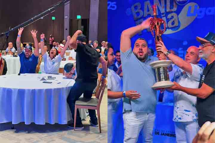 A escola de samba do município da região metropolitana do Rio de Janeiro sagrou-se campeã da Série Ouro, o segundo grupo do carnaval carioca. 
