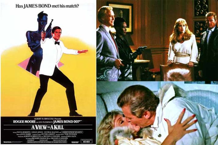 Roger Moore, 007 - Na Mira dos Assassinos (1985) - Intérpretes de James Bond, 007, no Cinema - Divulgação
