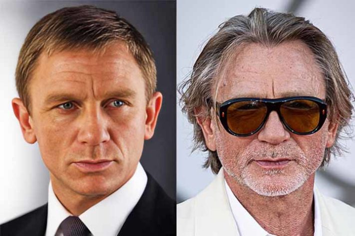 Daniel Craig - Intérpretes de James Bond, 007, no Cinema - Divulgação e Harald Krichel/Wikimédia Commons