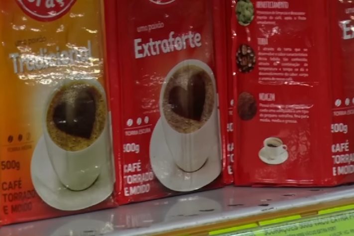 Café no supermercado