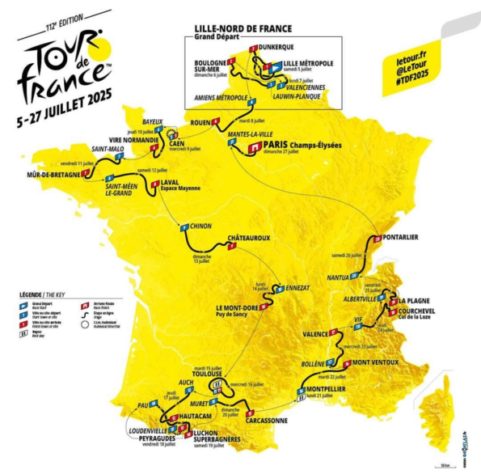Tour de France - percurso 2025
