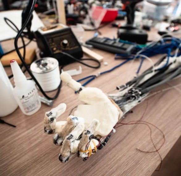 Além disso, o Protoclone é anatomicamente preciso, replicando estruturas esqueléticas, musculares, vasculares e nervosas, diferindo de outros robôs humanoides.